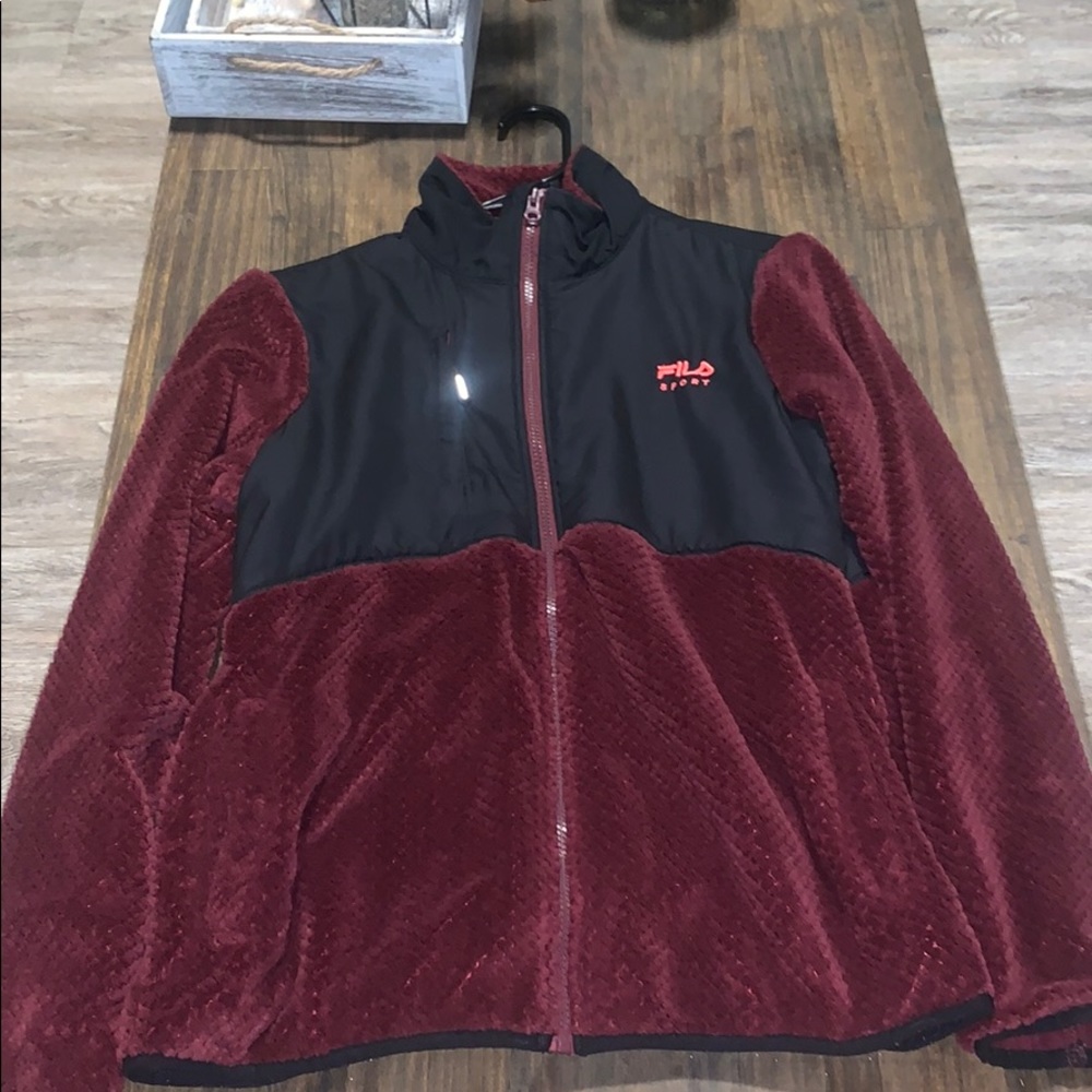 Red and black Fila sport jacket